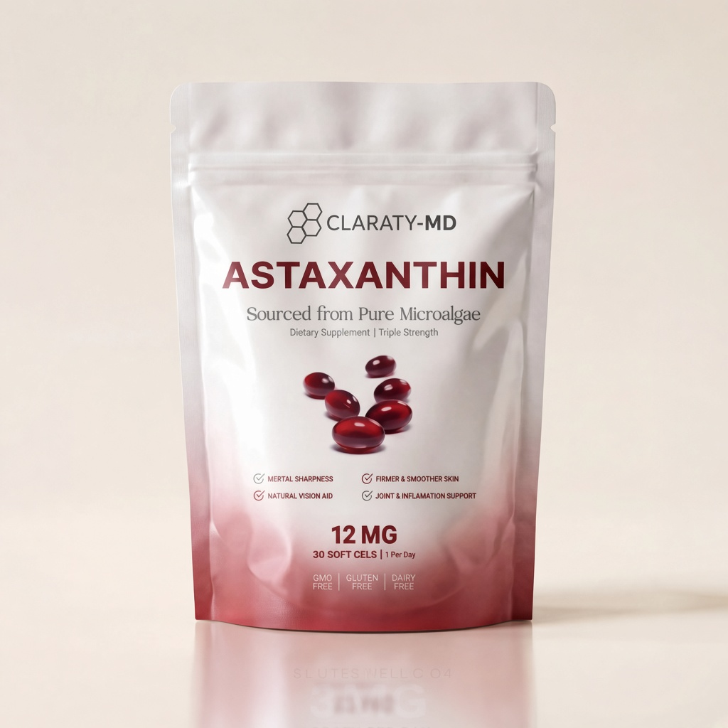 CLARATY-MD Astaxanthin 12mg Softgels